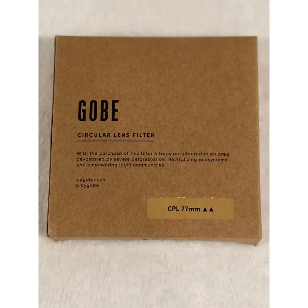 Gobe CPL 77mm Circular Lens Filter New In Box